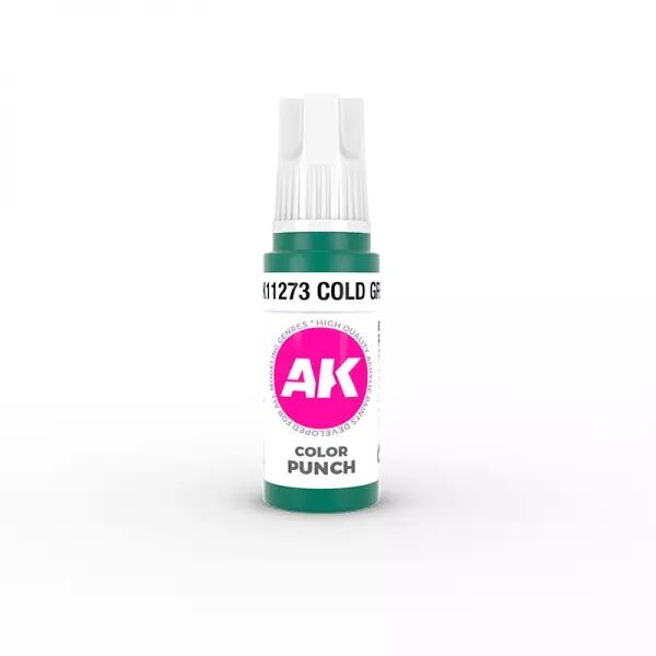 Ak Interactive - 3Rd Gen - Cold Green Color Punch 17 Ml