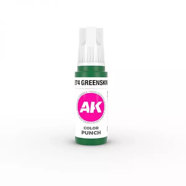 Ak Interactive - 3Rd Gen - Greenskin Punch Color Punch 17 Ml