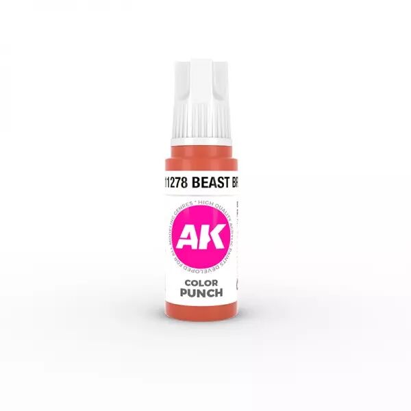 Ak Interactive - 3Rd Gen - Beast Brown Color Punch 17 Ml