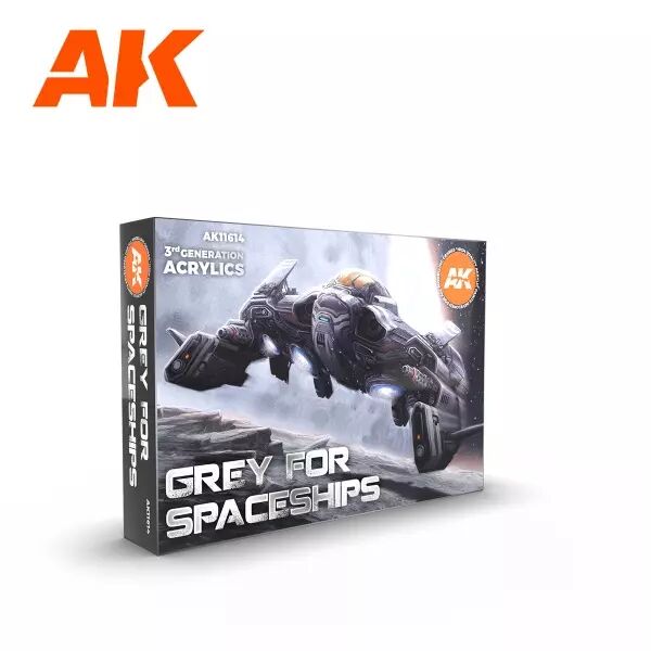 Ak Interactive - 3Rd Gen Set - Grey For Spaceships Set