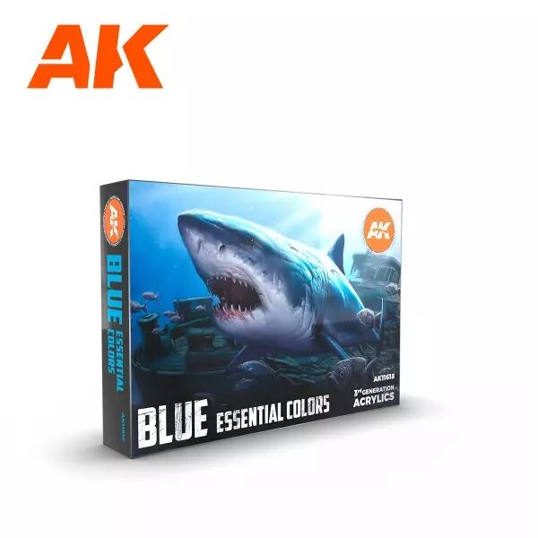 Ak Interactive - 3Rd Gen Set - Blue Essential Colors 3Gen Set