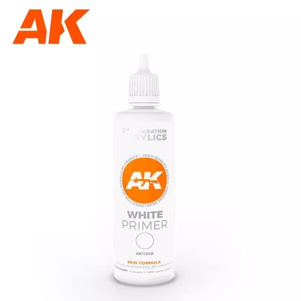 Ak Interactive - White Primer 100 ml 3GEN
