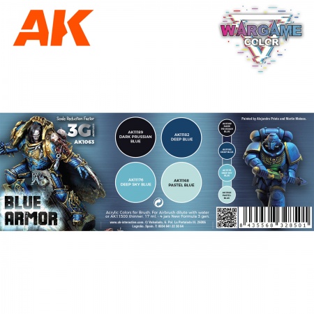 Ak Interactive - Wargame Set Blue Armor