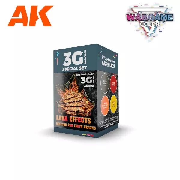 Ak Interactive - Wargame Color Set Lava Effects