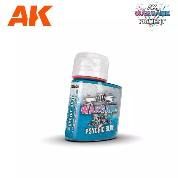 Ak Interactive - Wargame Series - Enamel Liquid Pigments - Psychic Blue