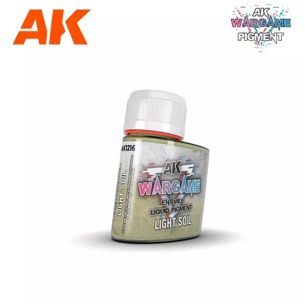 Ak Interactive - Wargame Series - Enamel Liquid Pigments - Light Soil
