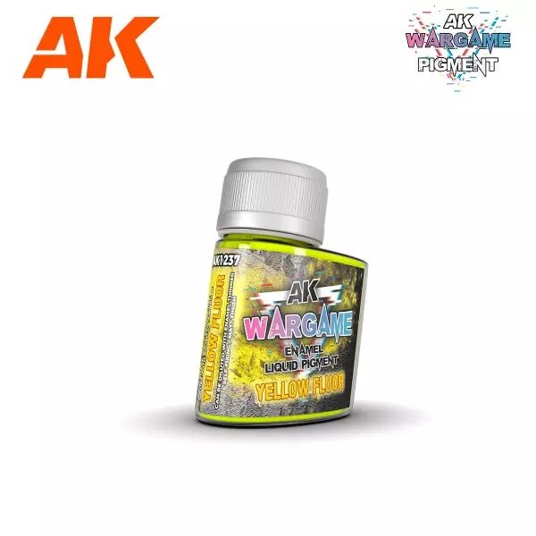 Ak Interactive - Wargame Series - Enamel Liquid Pigments - Yellow Fluor