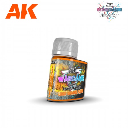 Ak Interactive - Wargame Series - Enamel Liquid Pigments - Light Orange Fluor