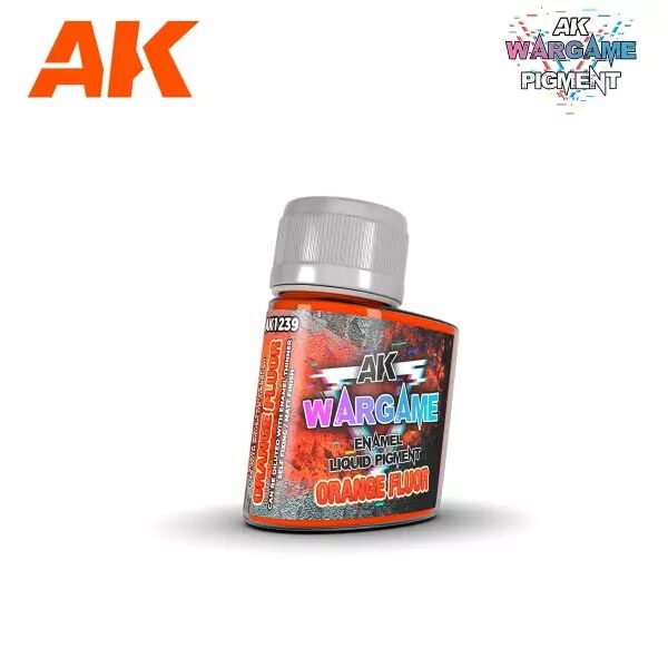 Ak Interactive - Wargame Series - Enamel Liquid Pigments - Orange Fluor