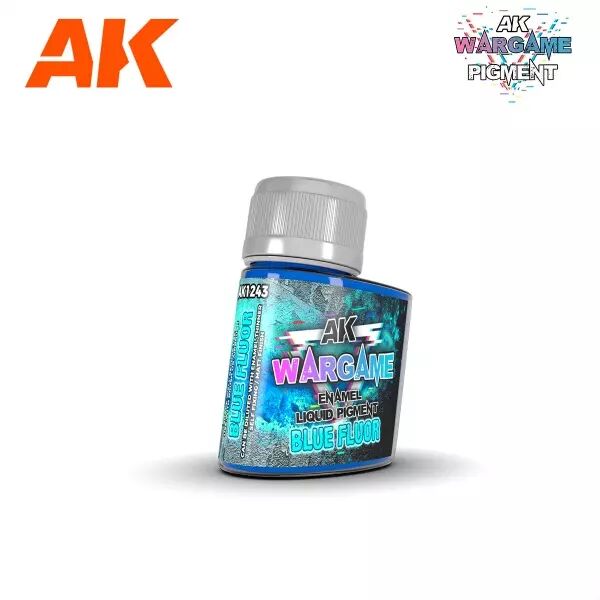 Ak Interactive - Wargame Series - Enamel Liquid Pigments - Blue Fluor