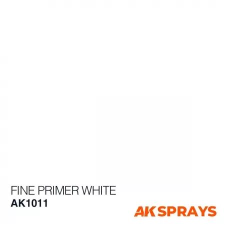 Ak Interactive - Fine Primer White - Spray 400Ml (Includes 2 Nozzles)