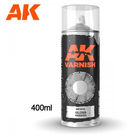 Ak Interactive - Gloss Varnish - Spray 400Ml (Includes 2 Nozzles)