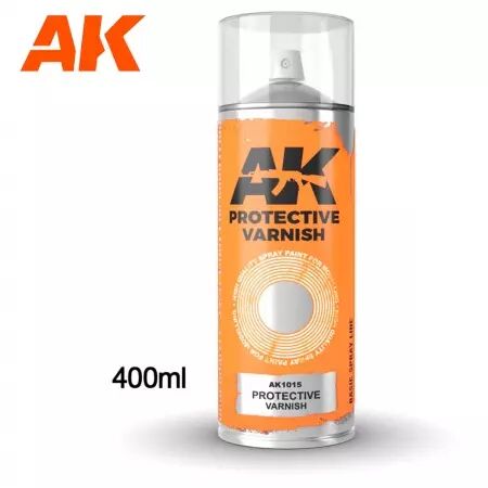 Ak Interactive - Protective Varnish - Spray 400Ml (Includes 2 Nozzles)