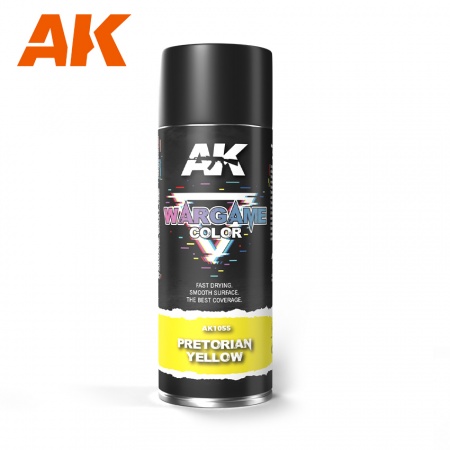Ak Interactive - Wargame Colors - Pretorian Yellow Spray 400Ml
