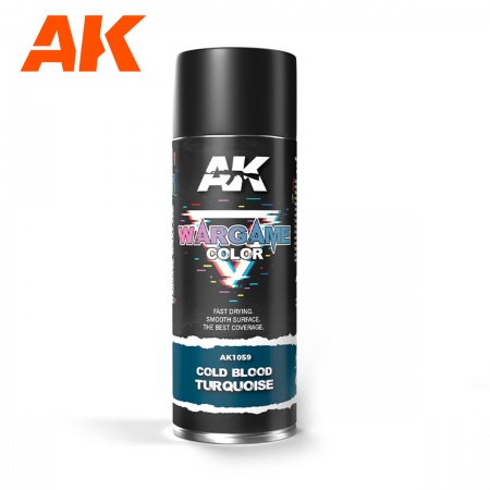 Ak Interactive - Wargame Colors - Cold Blood Turquoise Spray 400Ml