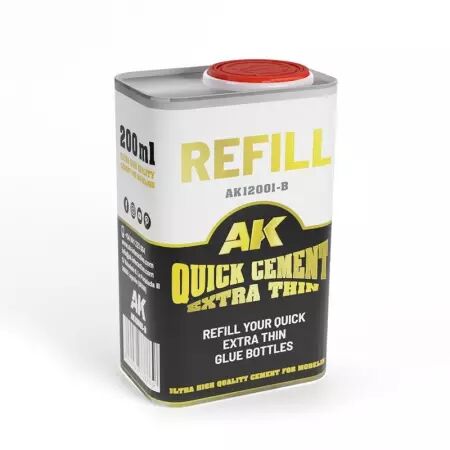 Ak Interactive - Auxiliaires - Refillquick Cement Extra Thin