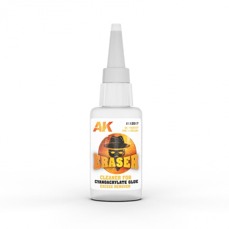 Ak Interactive - Auxiliaires - Eraser Cleaner For Cyanocrylate (Excess Remover)