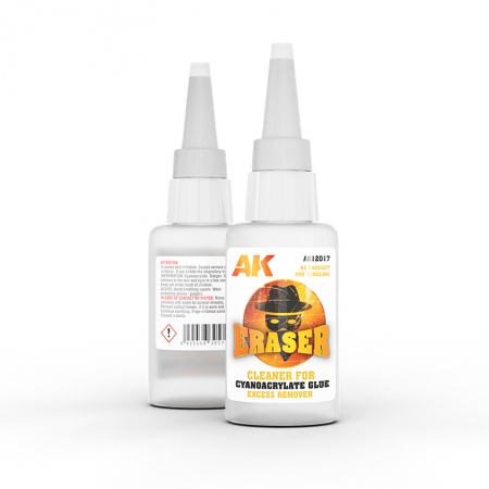 Ak Interactive - Auxiliaires - Eraser Cleaner For Cyanocrylate (Excess Remover)