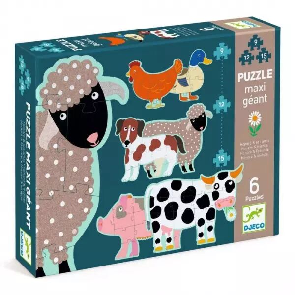 PUZZLE EVOLUTIF - Honor� et ses amis - Djeco
