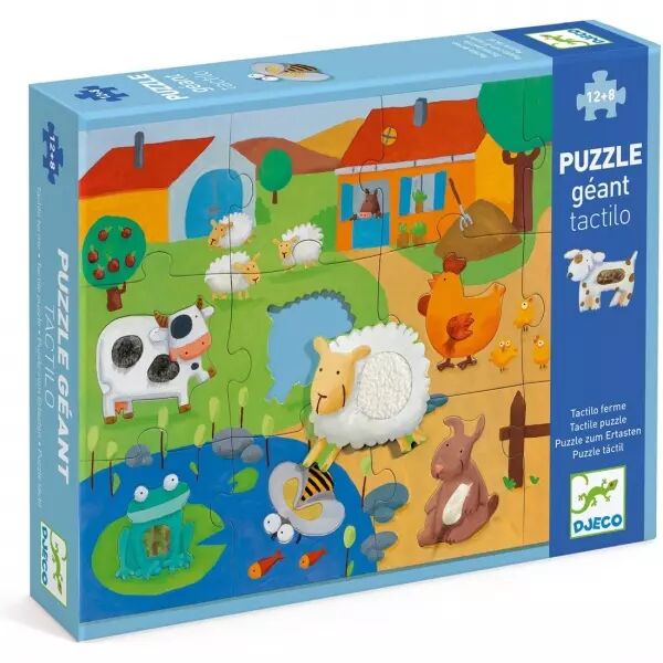 PUZZLE GEANT - Tactilo ferme - 12 + 8 pi�ces - Djeco