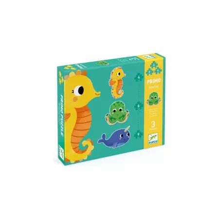 PUZZLE EVOLUTIF - Primo dans la mer - Djeco