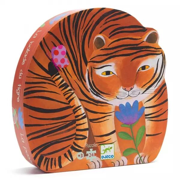 PUZZLE SILHOUETTE - La ballade du tigre - 24 pi�ces - Djeco