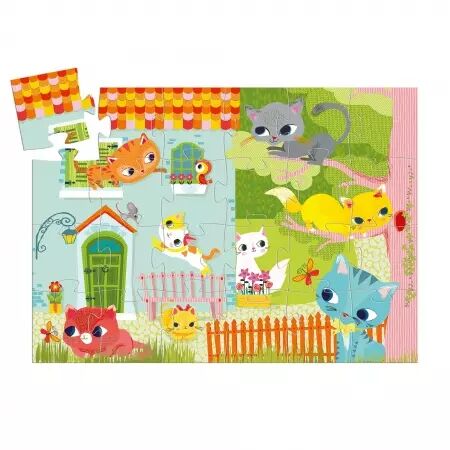 PUZZLE SILHOUETTE - Pachat & ses amis - 24 pièces - Djeco