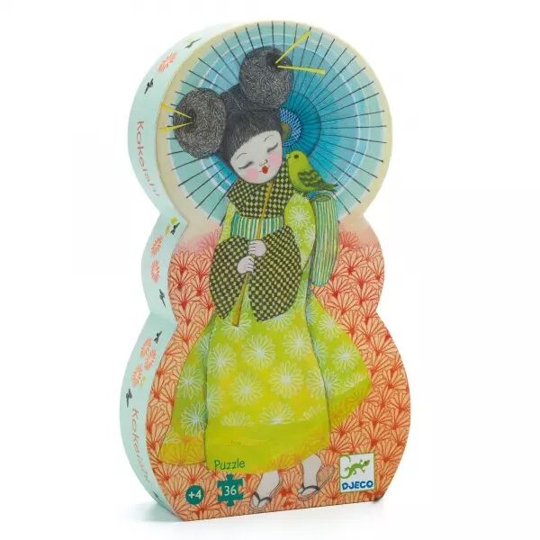PUZZLE SILHOUETTE - Kokeishi - 36 pi�ces - Djeco