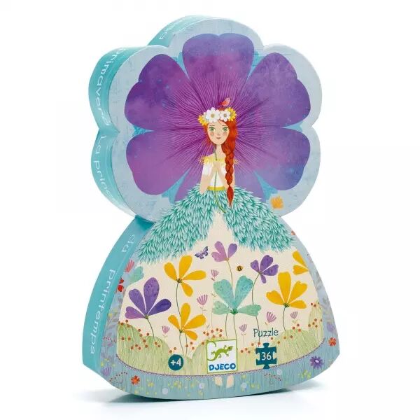 PUZZLE SILHOUETTE - La princesse du printemps - 36 pi�ces - Djeco