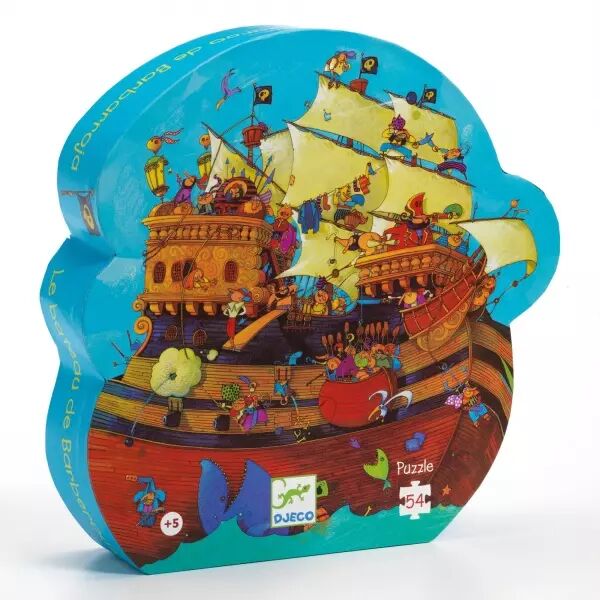 PUZZLE SILHOUETTE - Bateau de Barberousse - 54 pi�ces - Djeco