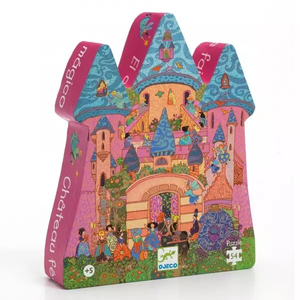 PUZZLE SILHOUETTE - Ch�teau f�erique - 54 pi�ces - Djeco