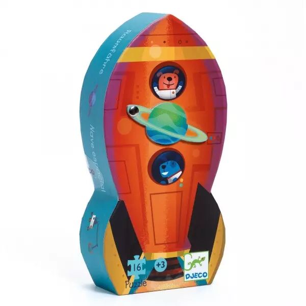 PUZZLE SILHOUETTE - Navette spatiale - 16 pi�ces - Djeco