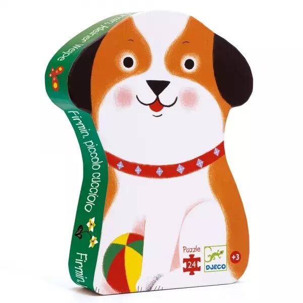 PUZZLE SILHOUETTE - Firmin petit Chien - 24 pi�ces - Djeco