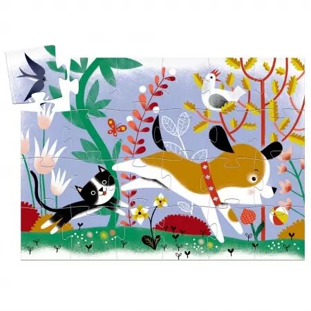 PUZZLE SILHOUETTE - Firmin petit Chien - 24 pièces - Djeco