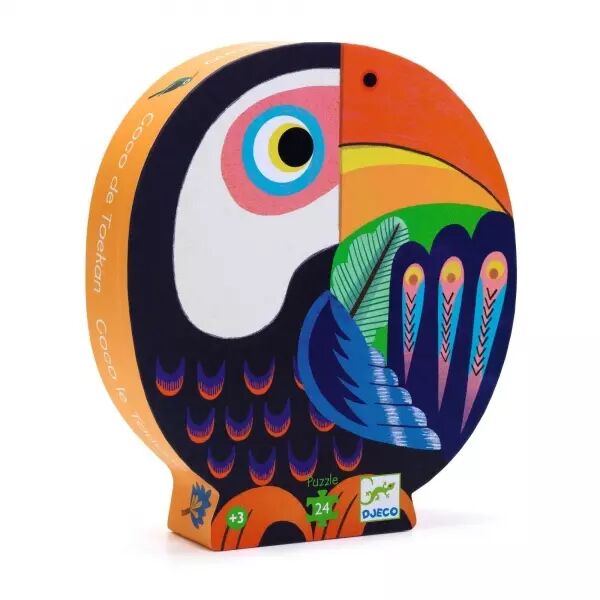 PUZZLE SILHOUETTE - Coco le Toucan - 24 pi�ces - Djeco