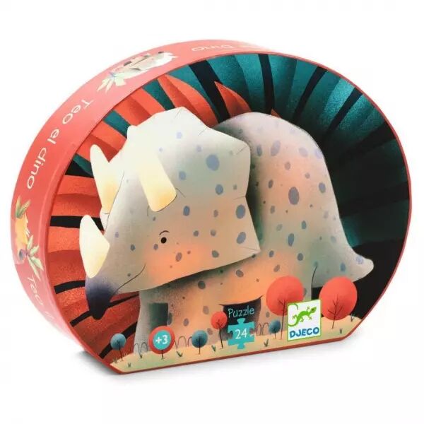 PUZZLE SILHOUETTE - T�o le dino - 24 pi�ces - Djeco