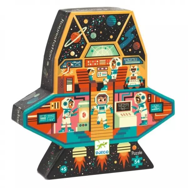 PUZZLE SILHOUETTE - Station spatiale - 54 pi�ces - Djeco