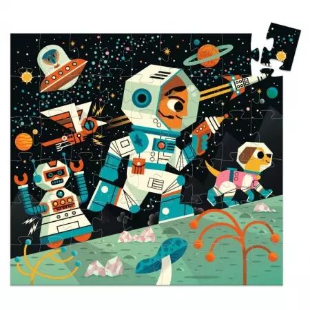 PUZZLE SILHOUETTE - Station spatiale - 54 pièces - Djeco