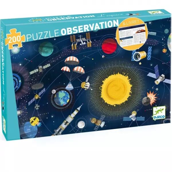 PUZZLE OBSERVATION - L'Espace 200 pi�ces + livret  - Djeco
