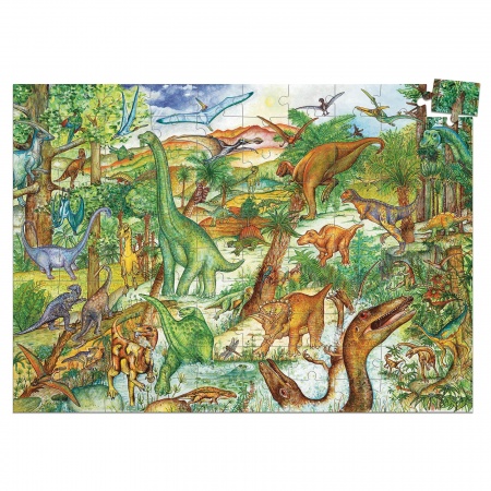 PUZZLE OBSERVATION - Dinosaures 100 pièces + Livret - Djeco
