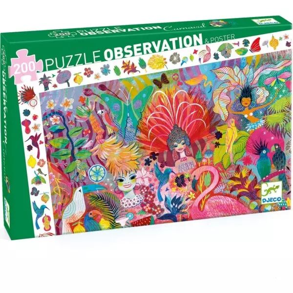 PUZZLE OBSERVATION - Carnaval de Rio - 200 pi�ces - Djeco