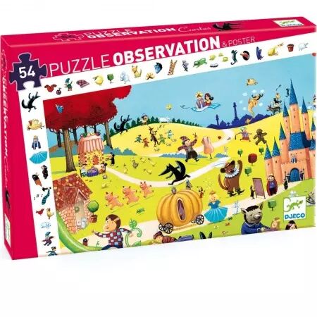 PUZZLE OBSERVATION - Les contes - 54 pièces - Djeco