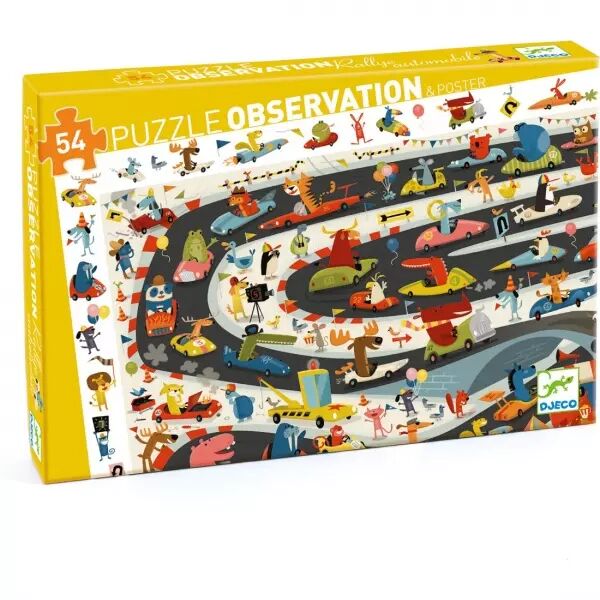 PUZZLE OBSERVATION - Rallye automobile 54 pi�ces - Djeco