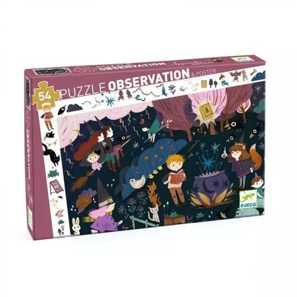 PUZZLE OBSERVATION - Apprentis sorciers - 54 pi�ces- Djeco