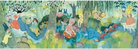 PUZZLE GALLERY - River Party - 350 pieces  - Djeco