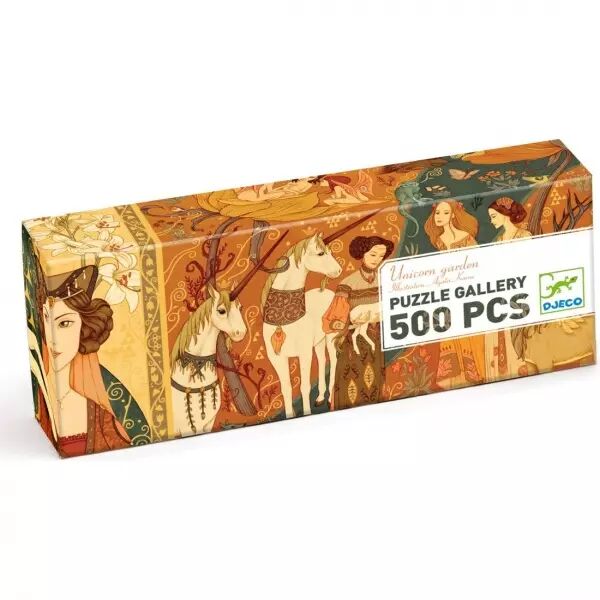 PUZZLE GALLERY - Unicorn Garden - 500 pieces - Djeco
