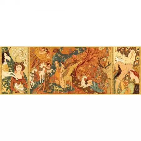 PUZZLE GALLERY - Unicorn Garden - 500 pieces - Djeco