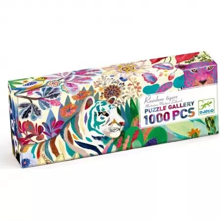 PUZZLE GALLERY - Rainbow Tigers - 1000 pieces - Djeco