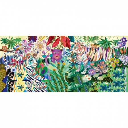 PUZZLE GALLERY - Rainbow Tigers - 1000 pieces - Djeco