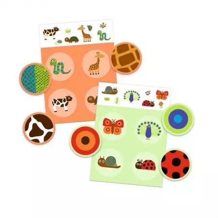 Loto Plumes et poils - 16 pièces - Djeco